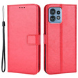 Klopové pouzdro pro Motorola Edge 40 Pro, Wallet, červené