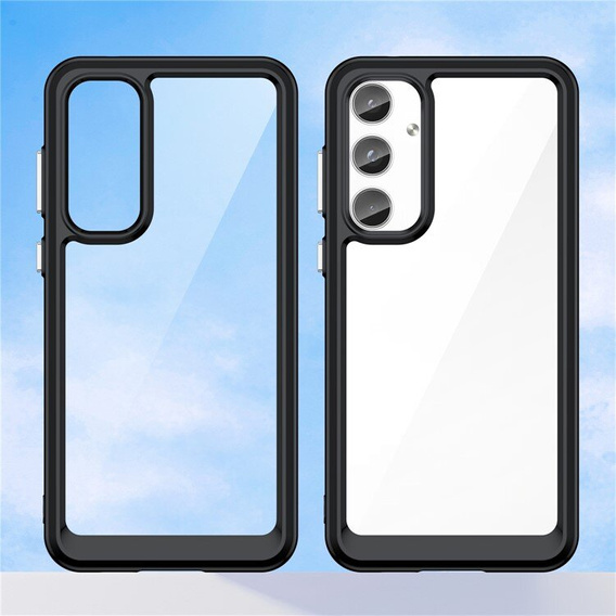 Pouzdro pro Samsung Galaxy A55 5G, Fusion Hybrid, transparentní / černé