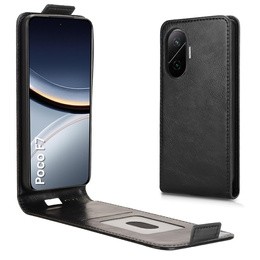 Klopové pouzdro pro Xiaomi Poco F7, Flip, černé