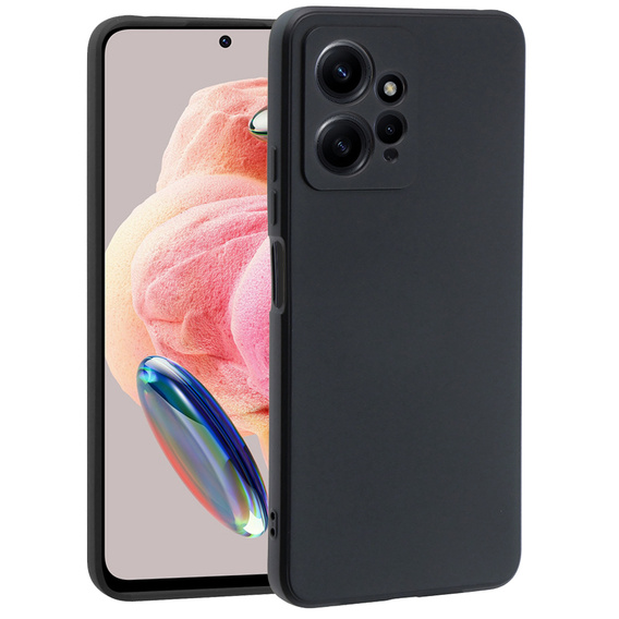 Pouzdro pro Xiaomi Redmi Note 12 4G, Silicone Lite, černé