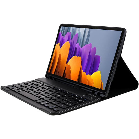 Pouzdro + klávesnice Samsung Galaxy Tab S7 T870/T875 / S8, Pen Slot, černé
