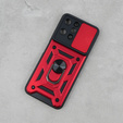 Pouzdro pro Xiaomi Redmi 12, CamShield Slide, červené