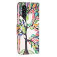 Klopové pouzdro pro Samsung Galaxy A35 5G, Wallet, Tree of Life