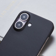 Pouzdro pro iPhone 16 Plus, Aramid Fiber Cover, černé