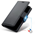 Pouzdro pro Xiaomi Redmi Note 13 Pro 4G / Xiaomi Redmi Note 14S / Xiaomi Poco M6 Pro 4G, ERBORD Glossy Litchi, flipová peněženka, černé