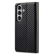 Pouzdro s klopou LC.IMEEKE Carbon pro Samsung Galaxy A57 5G, černé