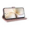 Flipové pouzdro pro Realme 14 Pro+ 5G, Crossbody Leather Wallet, růžové rose gold