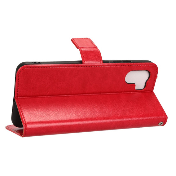Klopové pouzdro pro Xiaomi Redmi A1 4G / A2 4G, Crazy Horse Wallet, červené