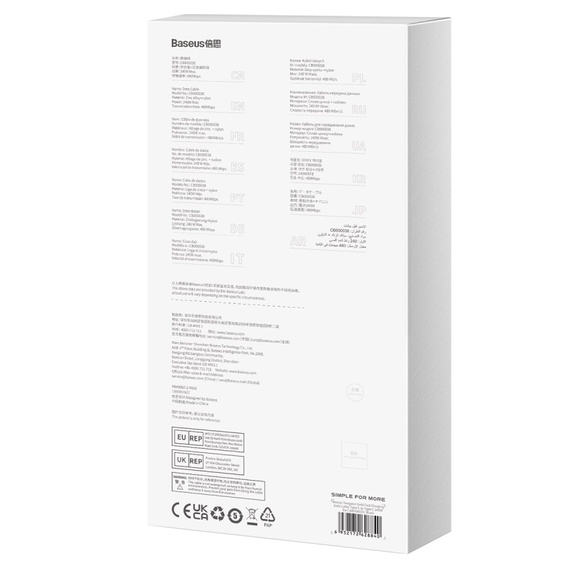 Kabel USB-C – USB-C 240 W s technologií Power Delivery pro zařízení s konektorem USB-C