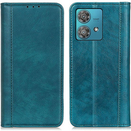 Pouzdro pro Motorola Edge 40 Neo, Wallet Litchi Leather, zelené
