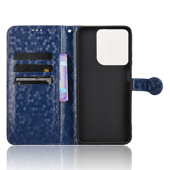 Flipové pouzdro pro Motorola Moto G86 5G, Wallet Rhombus, modré