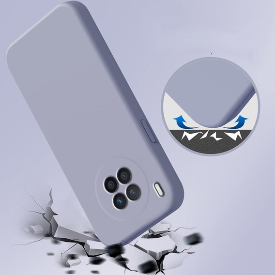 Pouzdro pro Huawei Nova 8i, Silicone Lite, levandulové