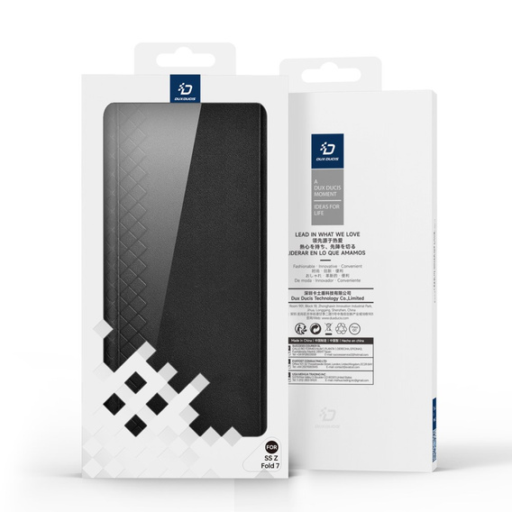 Pouzdro Dux Ducis pro Samsung Galaxy Z Fold7 5G, Bri, černé