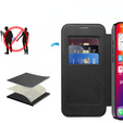 Klopové pouzdro pro iPhone 16, RFID Wallet MagSafe CamShield, černé
