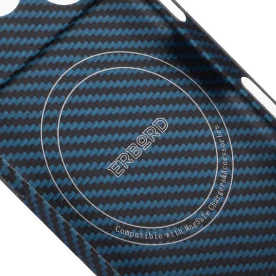 Pouzdro pro Samsung Galaxy S25 Ultra, ERBORD Full Kevlar, pro MagSafe, černé