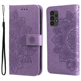 Klopové pouzdro pro Samsung Galaxy A13 4G, Mandala Flower, fialové