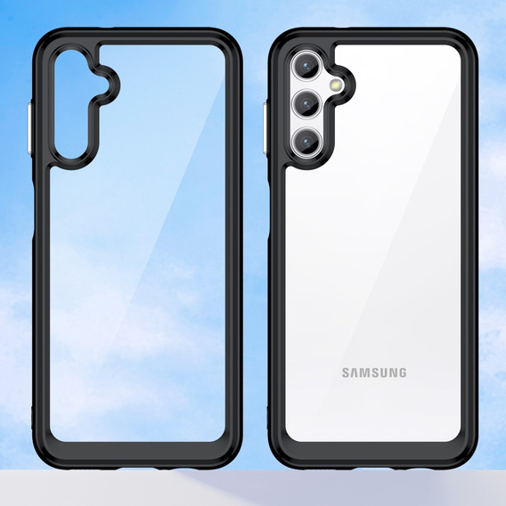 Pouzdro pro Samsung Galaxy A14 4G/5G, Fusion Hybrid, transparentní / černé
