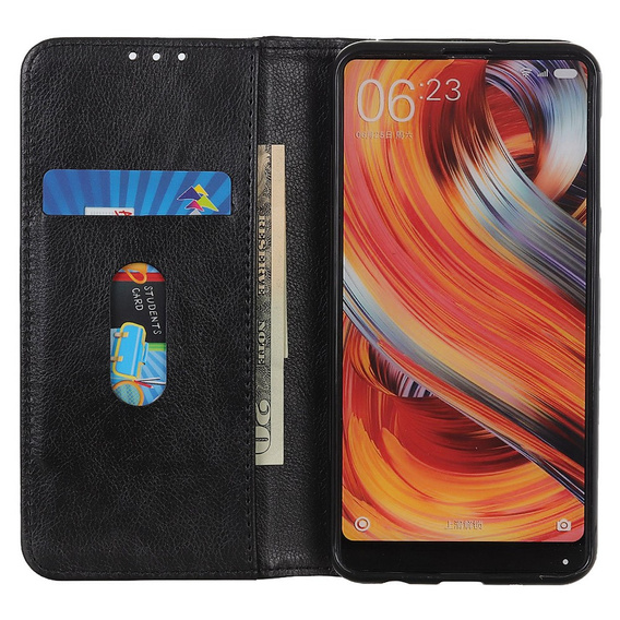 Pouzdro pro Sony Xperia 1 V, Wallet Litchi Leather, černé