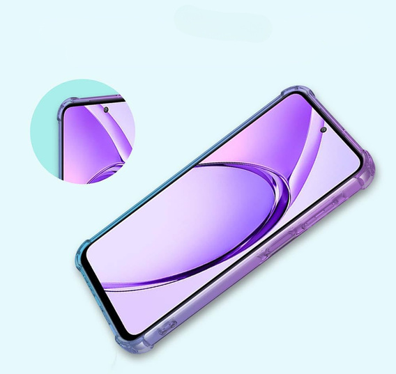 Pouzdro pro Oppo A80, Gradient Dropproof, Fialová / modrá