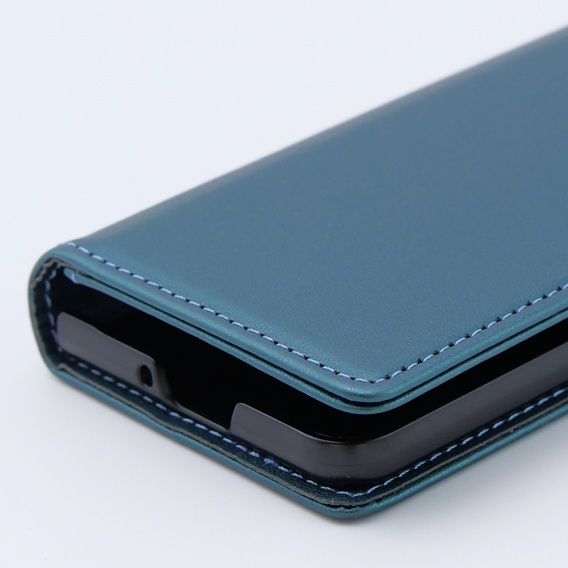 Pouzdro pro Samsung Galaxy Z Fold 5 5G, ERBORD Glossy Litchi, flipová peněženka, zelené