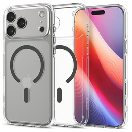 Spigen Ultra Hybrid MagSafe pouzdro pro iPhone 17 Pro Max, čiré / grafitové