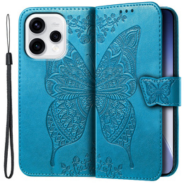 Pouzdro s klopou Butterfly pro Oppo Reno 15, modré