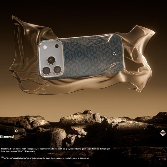 BENKS C1 Kevlar Aramid Fiber pouzdro pro MagSafe pro iPhone 17 Pro Max