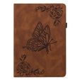 Pouzdro pro Lenovo Tab M11, Butterfly, hnědé