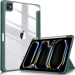 Pouzdro pro Apple iPad Pro 13" 7 gen. 2024 (A2925, Smartcase Hybrid, se slotem na stylus, zelené