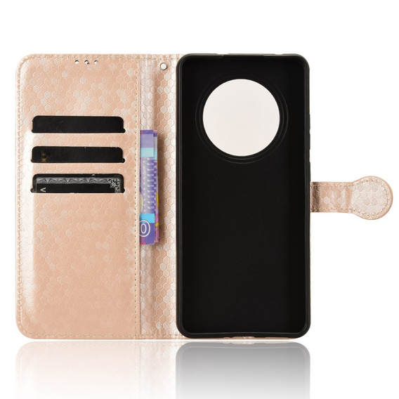 Flipové pouzdro pro Oppo Reno 12FS / 12F, Wallet Rhombus, růžové