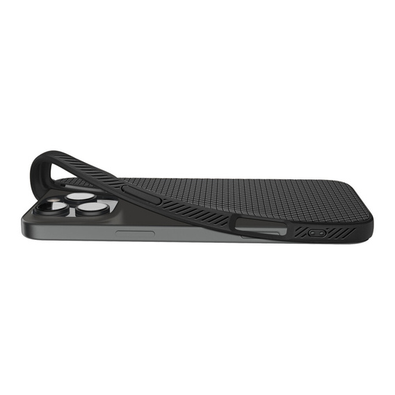 Pouzdro Spigen pro iPhone 16 Pro Max, Liquid Air, černé + 9H tvrzené sklo