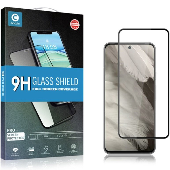 Tvrzené sklo Mocolo Full Glue pro Google Pixel 8, černý rám