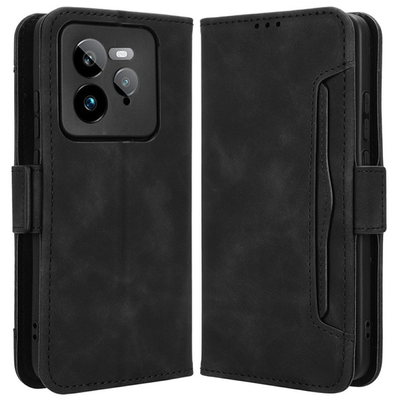 Klopové pouzdro pro Realme GT 7 Pro, Card Slot, černé