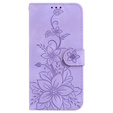 Klopové pouzdro pro Oppo A60, Lily Flower, fialové