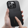 Pouzdro BENKS Kevlar pro iPhone 16 Pro, pro MagSafe, Carbon Fiber, černé