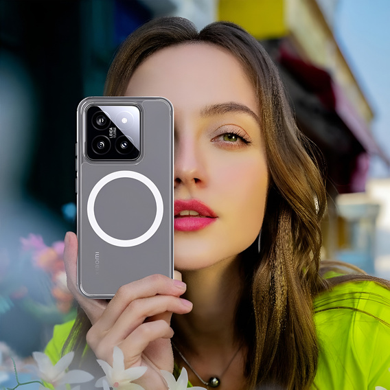 Pouzdro pro Xiaomi 14T Pro, Fusion Hybrid, pro MagSafe, průhledné