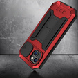 Pouzdro pro iPhone 14, R-JUST CamShield Slide, pancéřované, červené / černé