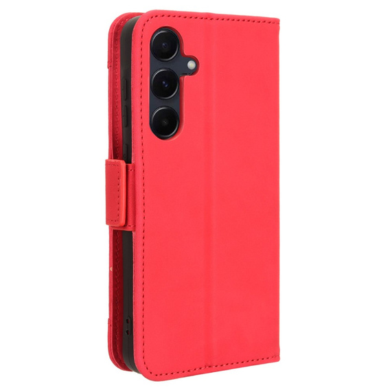 Klopové pouzdro pro Samsung Galaxy A55 5G, Card Slot, červené
