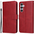Klopové pouzdro pro Samsung Galaxy A34 5G, Leather Wallet, červené