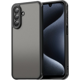 Matné pouzdro pro Samsung Galaxy A17 5G, kouřové s černými boky