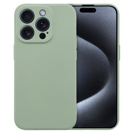 Pouzdro pro iPhone 15 Pro Max, Silicone Lite, zelené