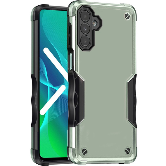 Pancéřové pouzdro pro Samsung Galaxy A14 4G/5G, Dual-Layer, zelené
