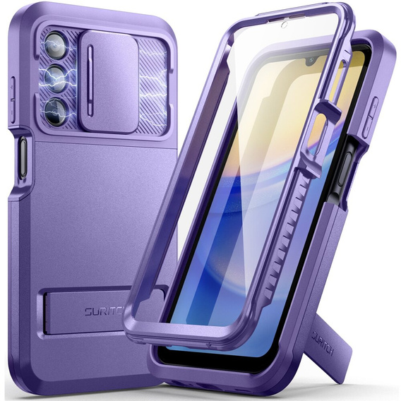 Pouzdro pro Samsung Galaxy A15 5G, Suritch Basic, fialové