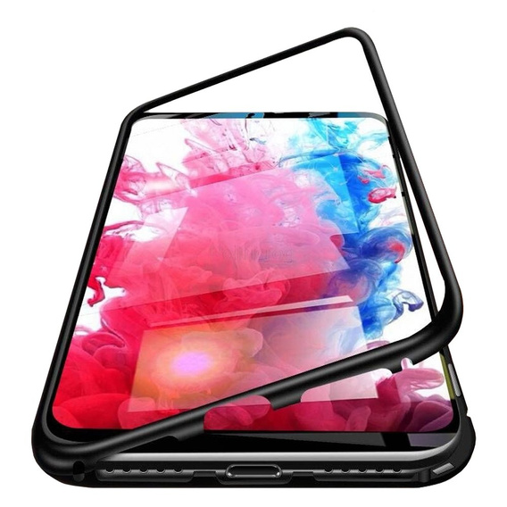Pouzdro pro iPhone 11 Pro Max, Magnetic Dual Glass, černé