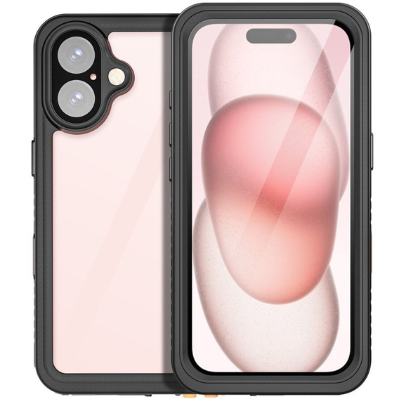 Vodotěsné pouzdro IP68 pro iPhone 16, černé