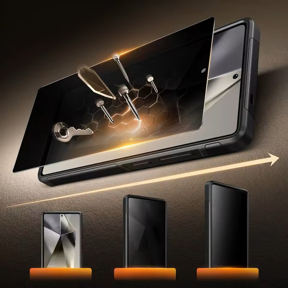 Pouzdro pro Samsung Galaxy S25 Ultra, Tongate MECH Series Clip, černé