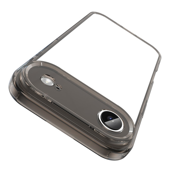 Silikonové pouzdro pro iPhone Air, s pevnou zadní stranou, kouřově černé