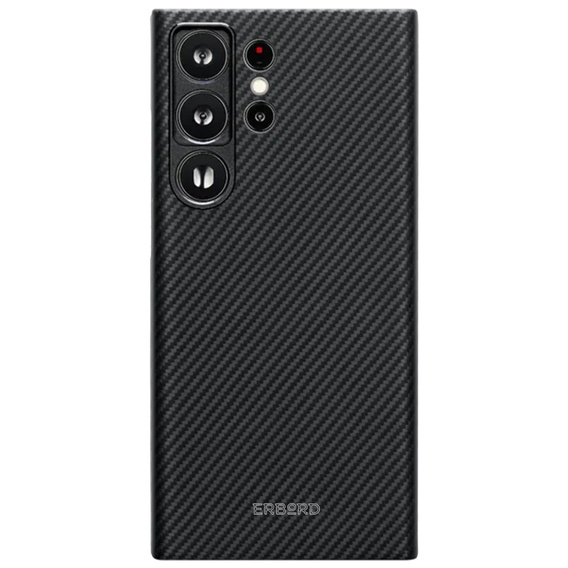 Pouzdro pro Samsung Galaxy S25 Ultra, ERBORD Full Kevlar, pro MagSafe, černé