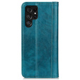 Pouzdro pro Samsung Galaxy S24 Ultra, Wallet Litchi Leather, zelené