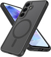 Pouzdro pro Samsung Galaxy A55, pro MagSafe, ERBORD Matt Case, černý + sklo na displej
